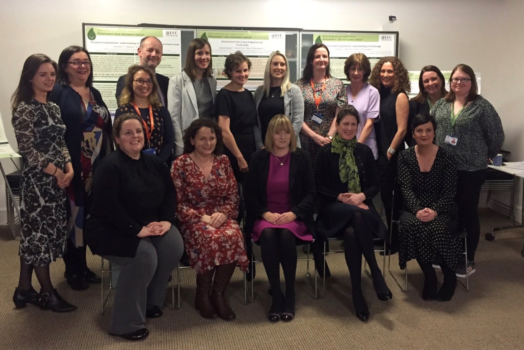 Members of the Pregnancy Loss Research Group, comprising staff from INFANT, UCC College of Medicine and Health and the National Perinatal Epidemiology Centre