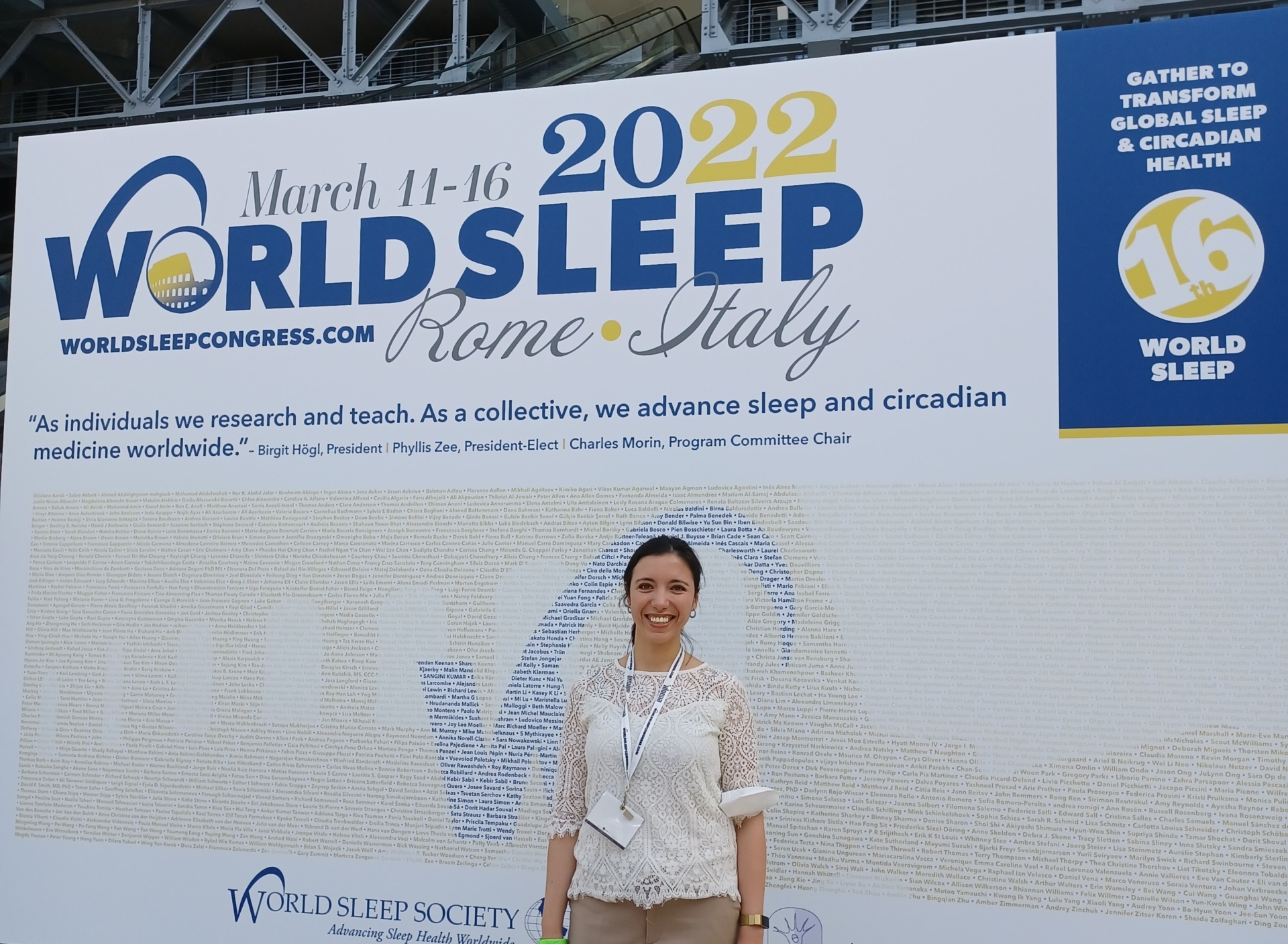 INFANT PhD researcher, Soraia Ventura, presented her research at the World Sleep Congress in Rome on March 14 and 15 2022