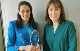 Professor Deirdre Murray and Professor Geraldine Boylan receiving a GatewayUCC Sprint Award