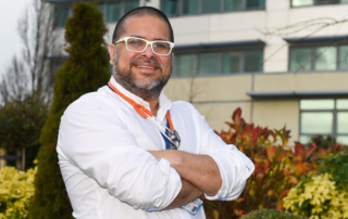 Dr Juan Trujillo standing outside Cork University Hospital